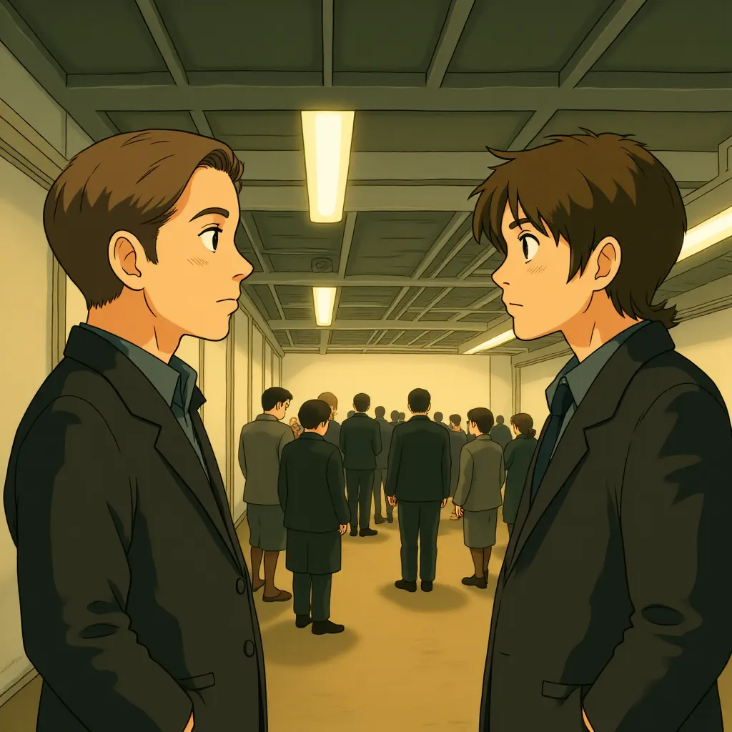 Bruce Willis and Josh Hartnett in Lucky Number Slevin (2006) - Anime style