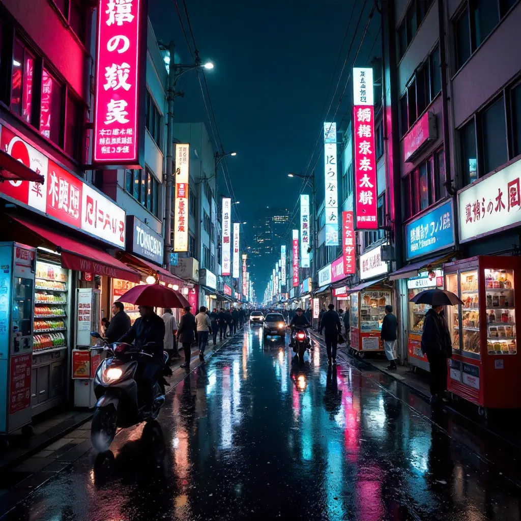 Neon Nights in Shinjuku: Tokyo's Electric Streets
