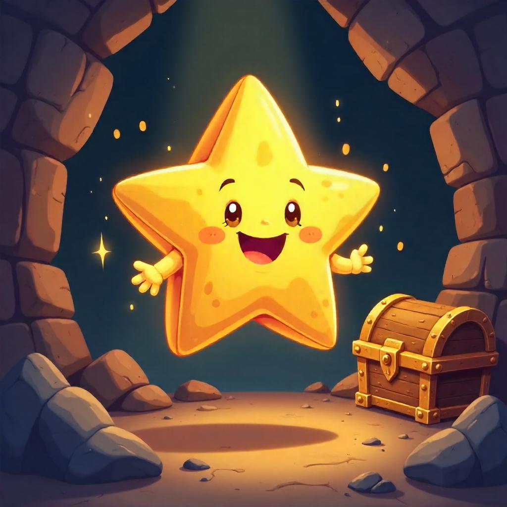 Star in a Playful Cartoon Dungeon