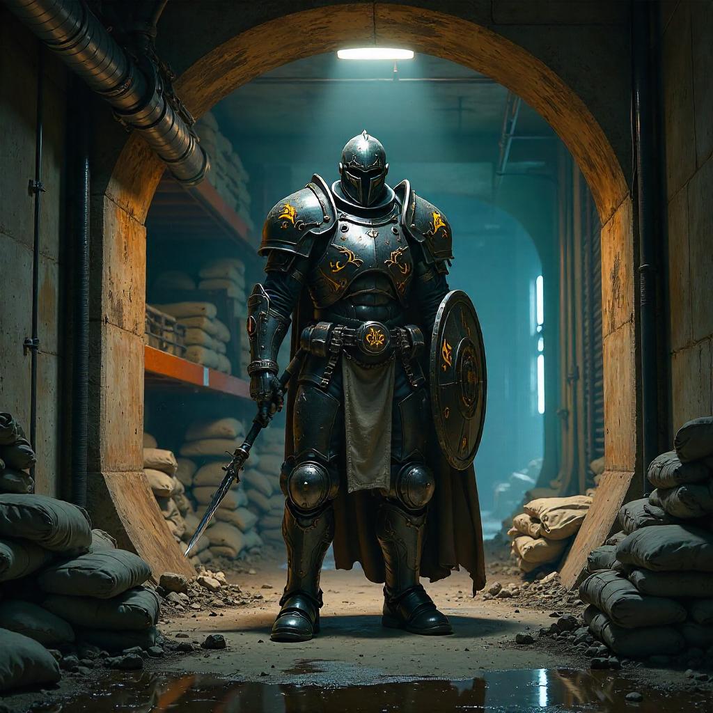 Warrior in a Bomb Shelter — Concept Art