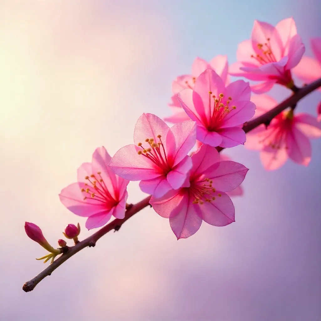 Pastel Sky Bougainvillea Glow