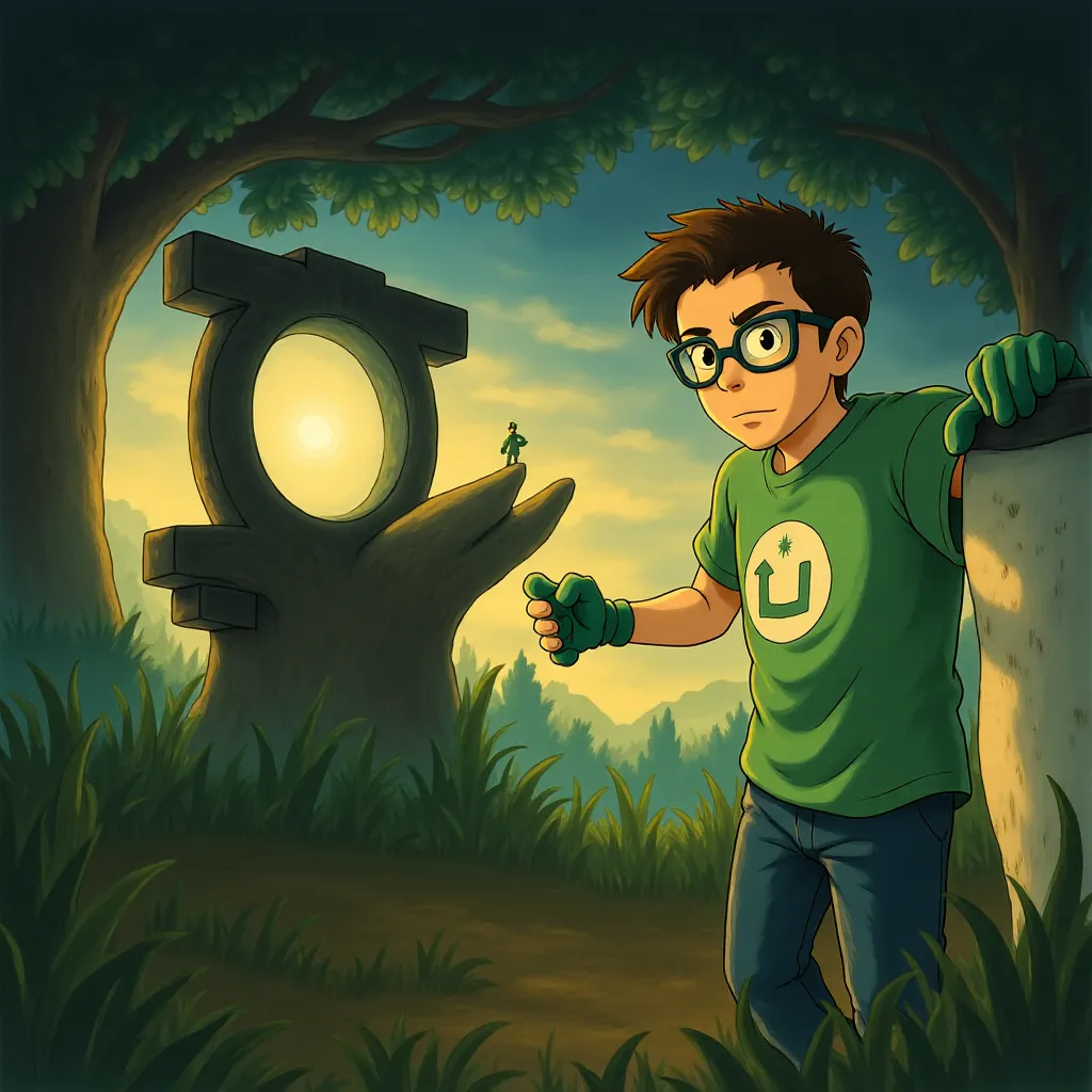 Ryan Reynolds in Green Lantern (2011) - Anime style