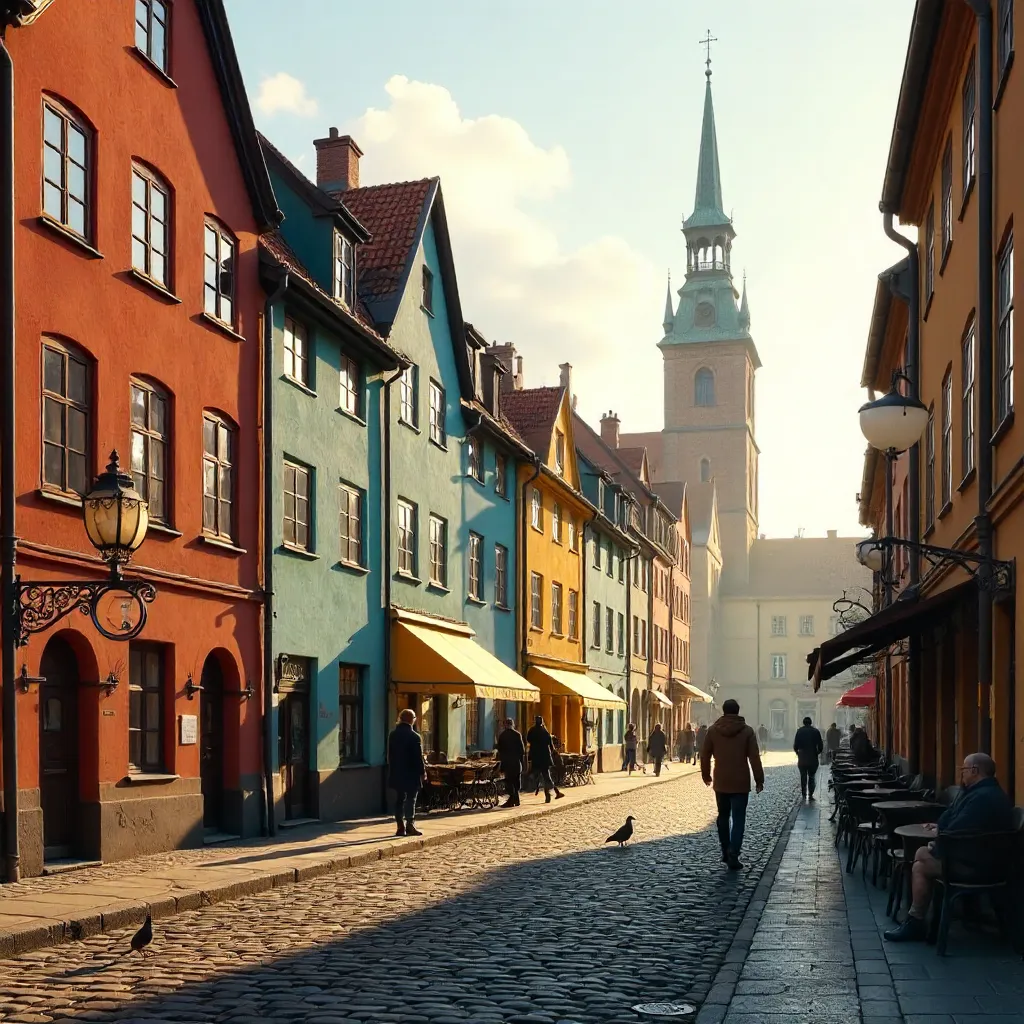 Vibrant Facades of Gamla Stan, Stockholm