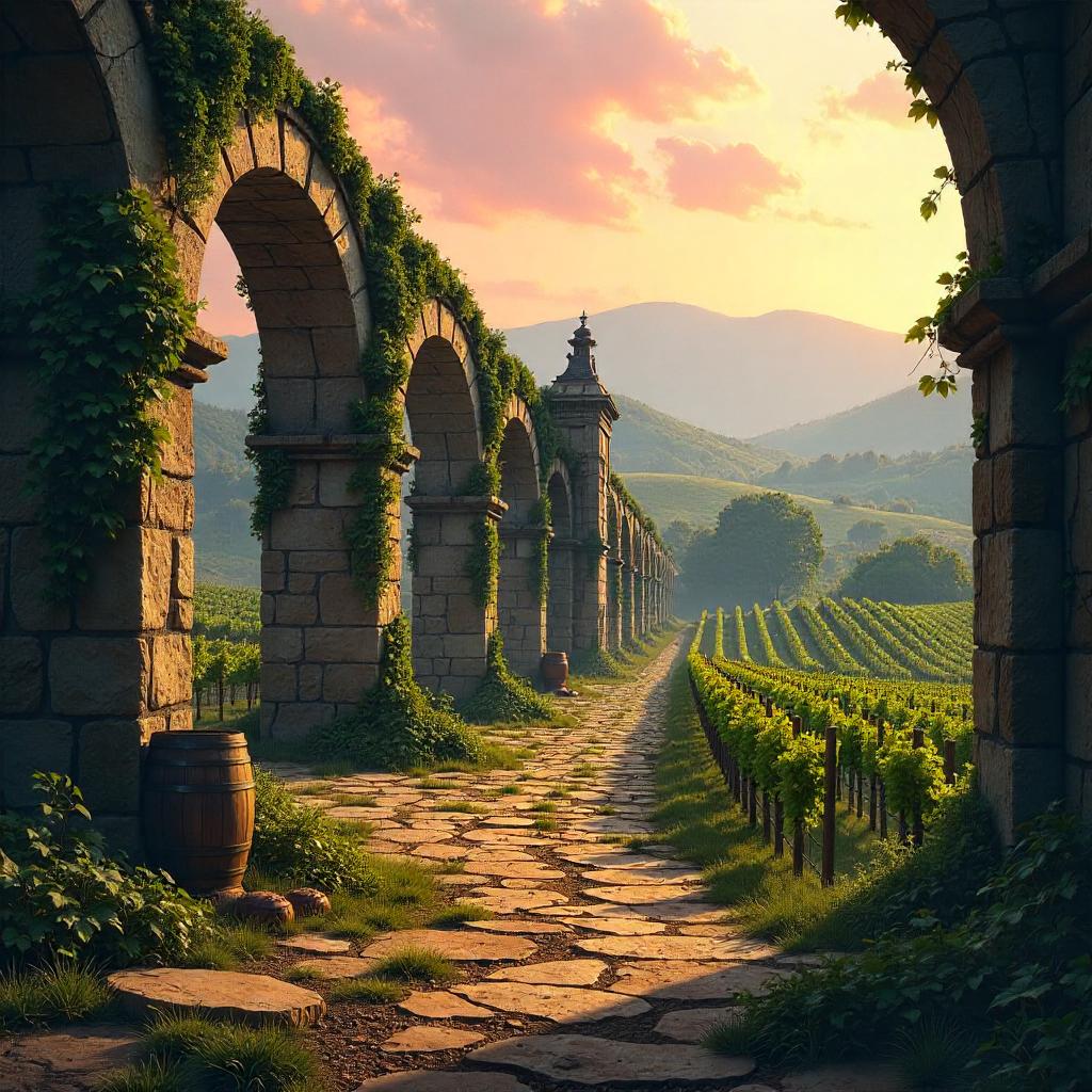 Ruins in a Vineyard - Concept Art