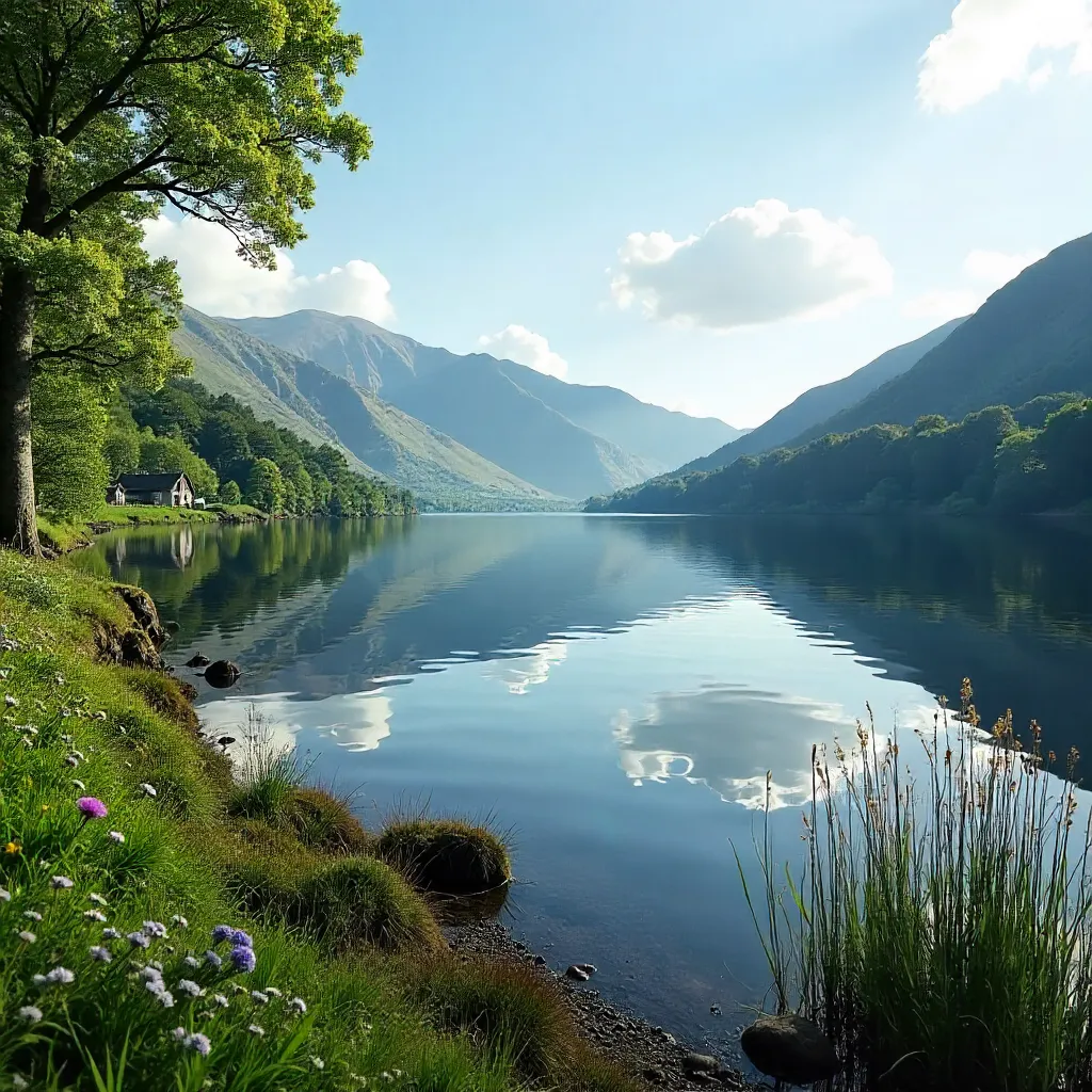 Tranquil Glendalough Lake Vista