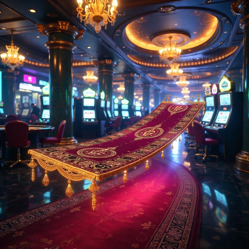 Magic Carpet Over a Neon Casino Floor