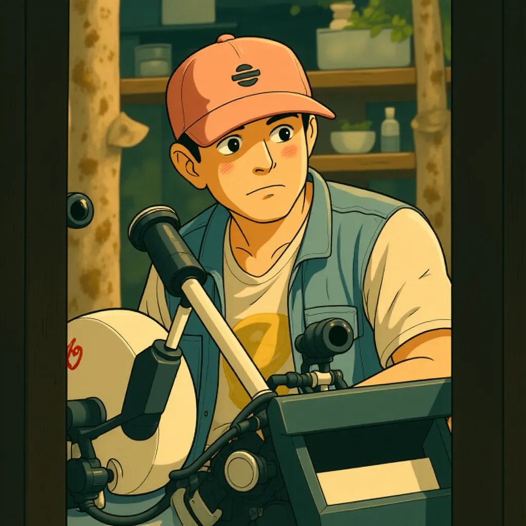 Tony Scott in Deja Vu (2006) - Anime style