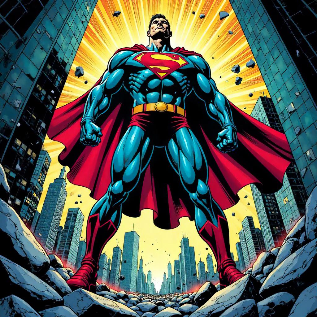 Giant in the Mirror-Dimension: Comic Splash