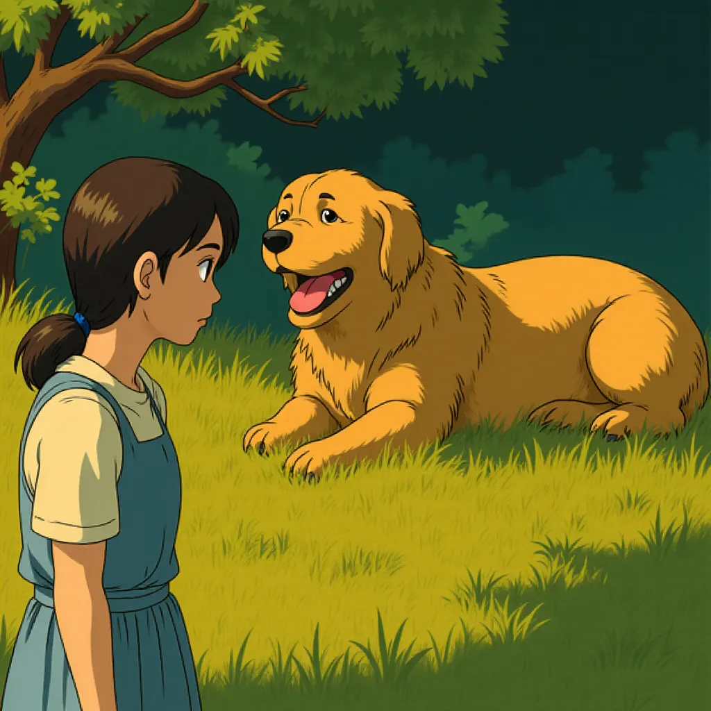 Luna Blaise in Jurassic World: Rebirth (2025) - Ghibli style