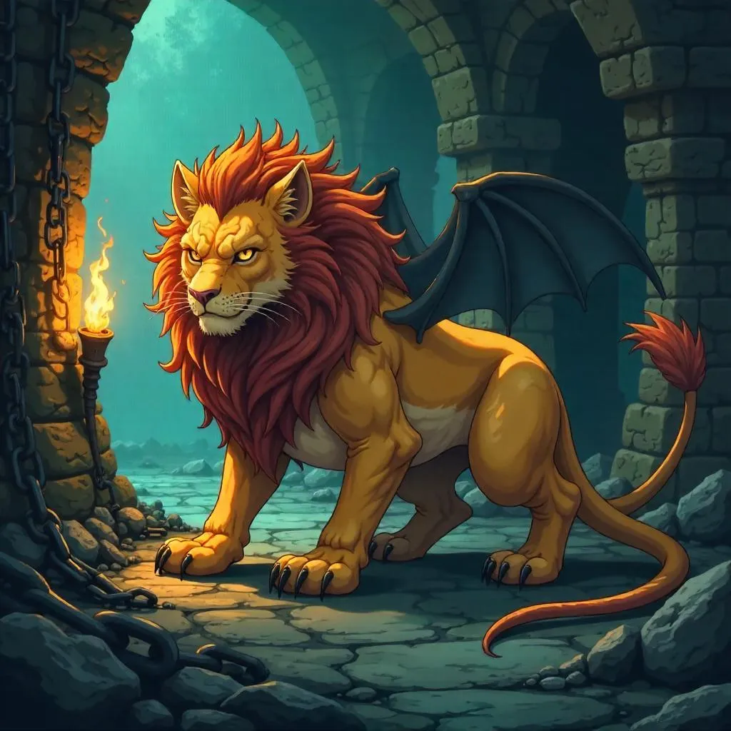 Manticore in the Castle Dungeon: Anime Night Stalker