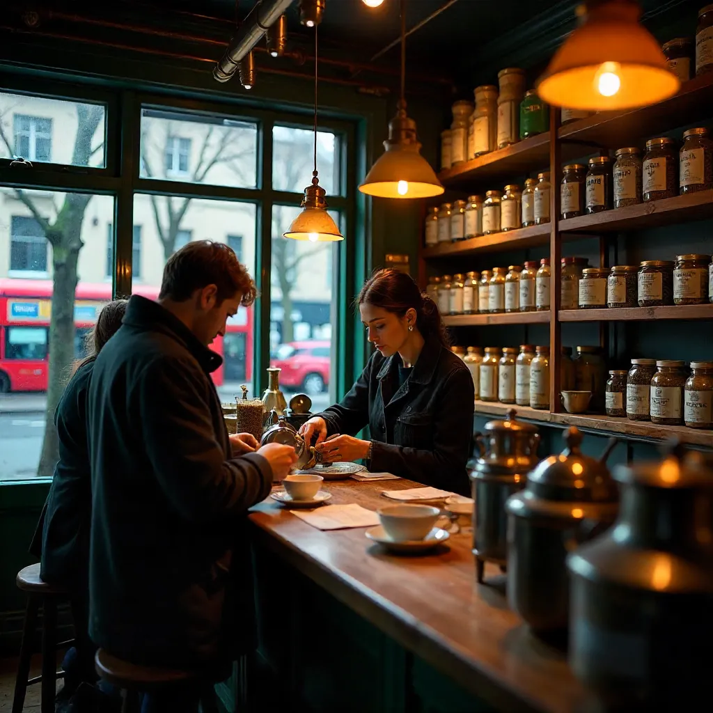 Adventurous Tea Browsing in a London Store