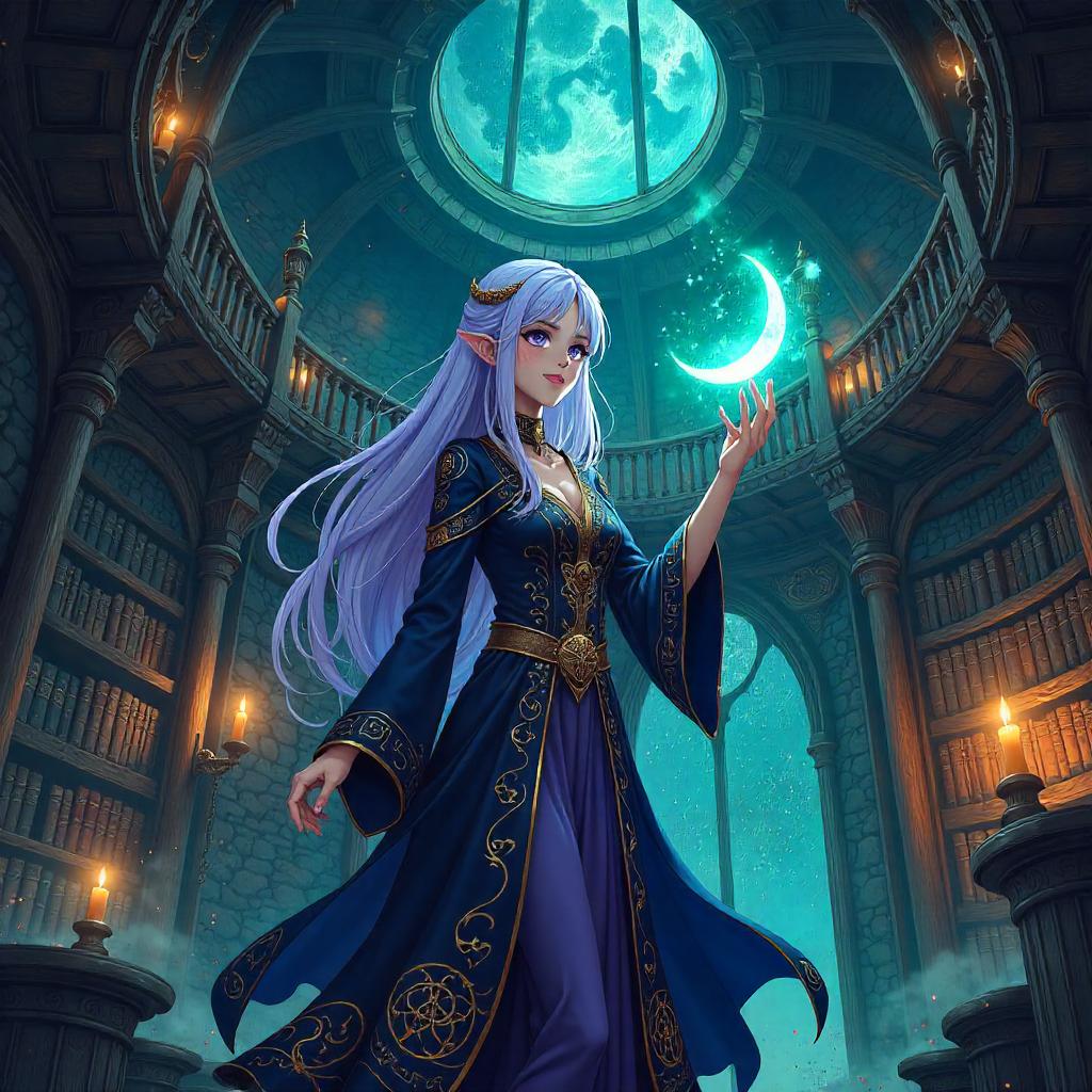 Sorceress of the Wizard Tower (Anime Style)