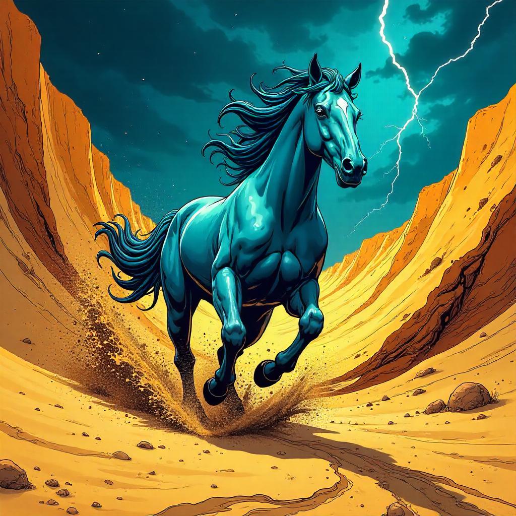 Sandstorm Kelpie: A Comic Book Showdown