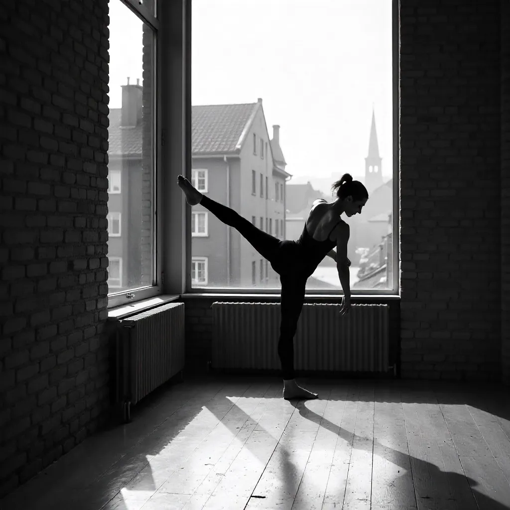 Berlin Window Stretch in Monochrome