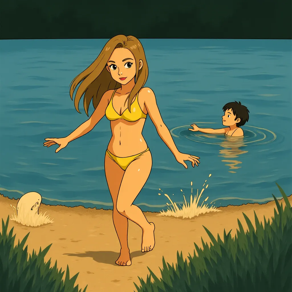 Brooklyn Decker in Just Go with It (2011) - Anime style