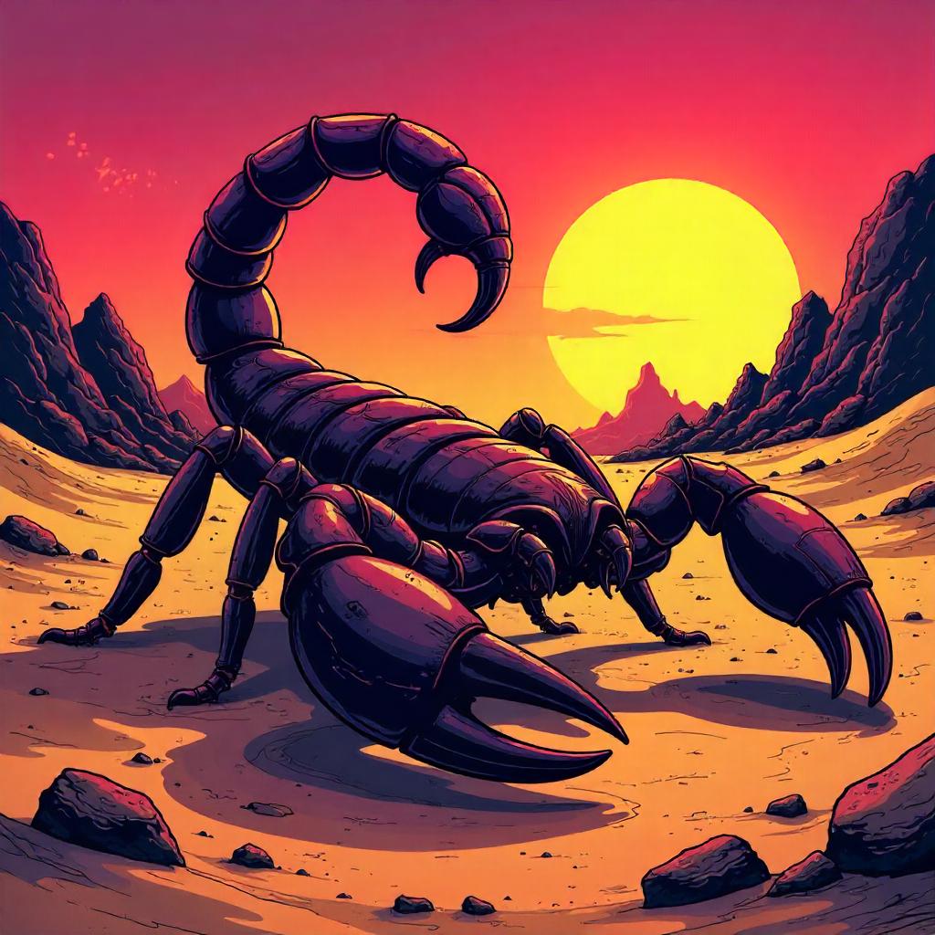 Sunset Stinger: Comic-Book Scorpion