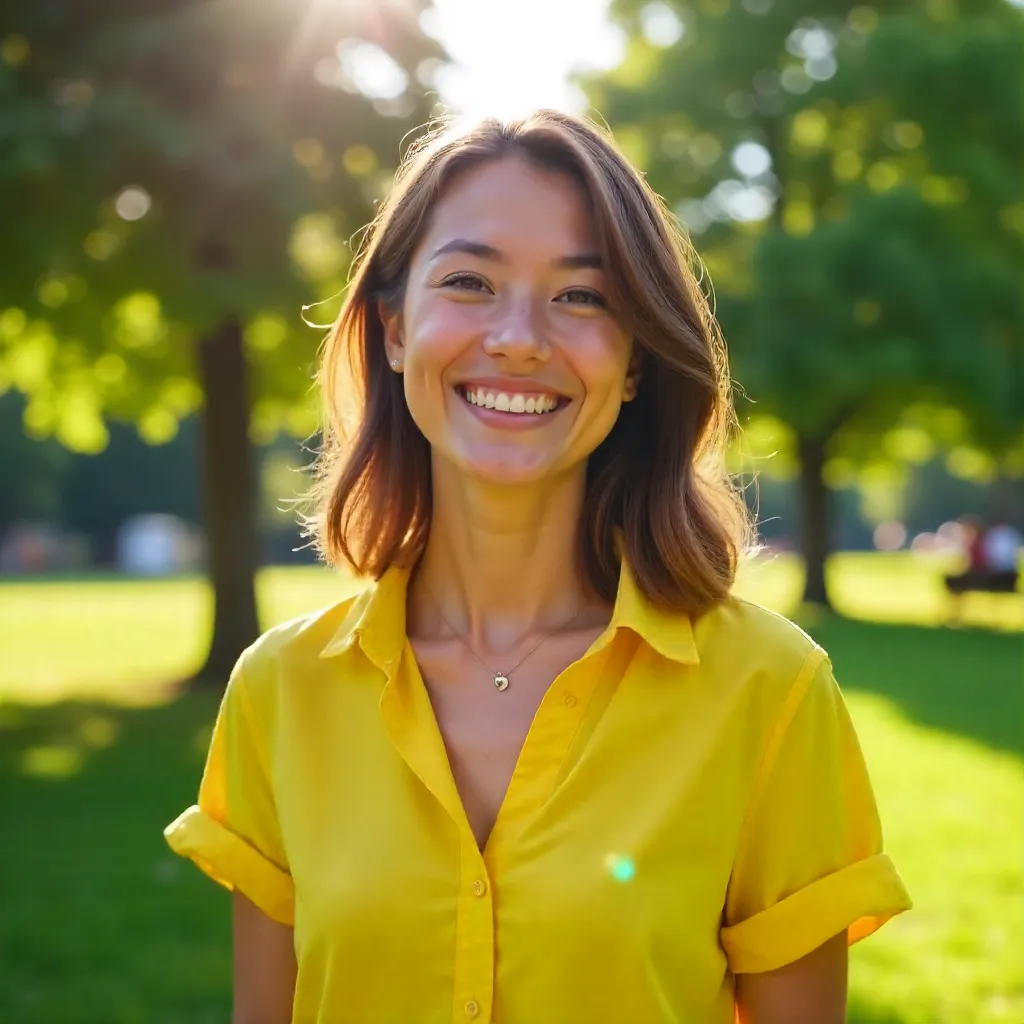 Sunny Smile in a Yellow Shirt