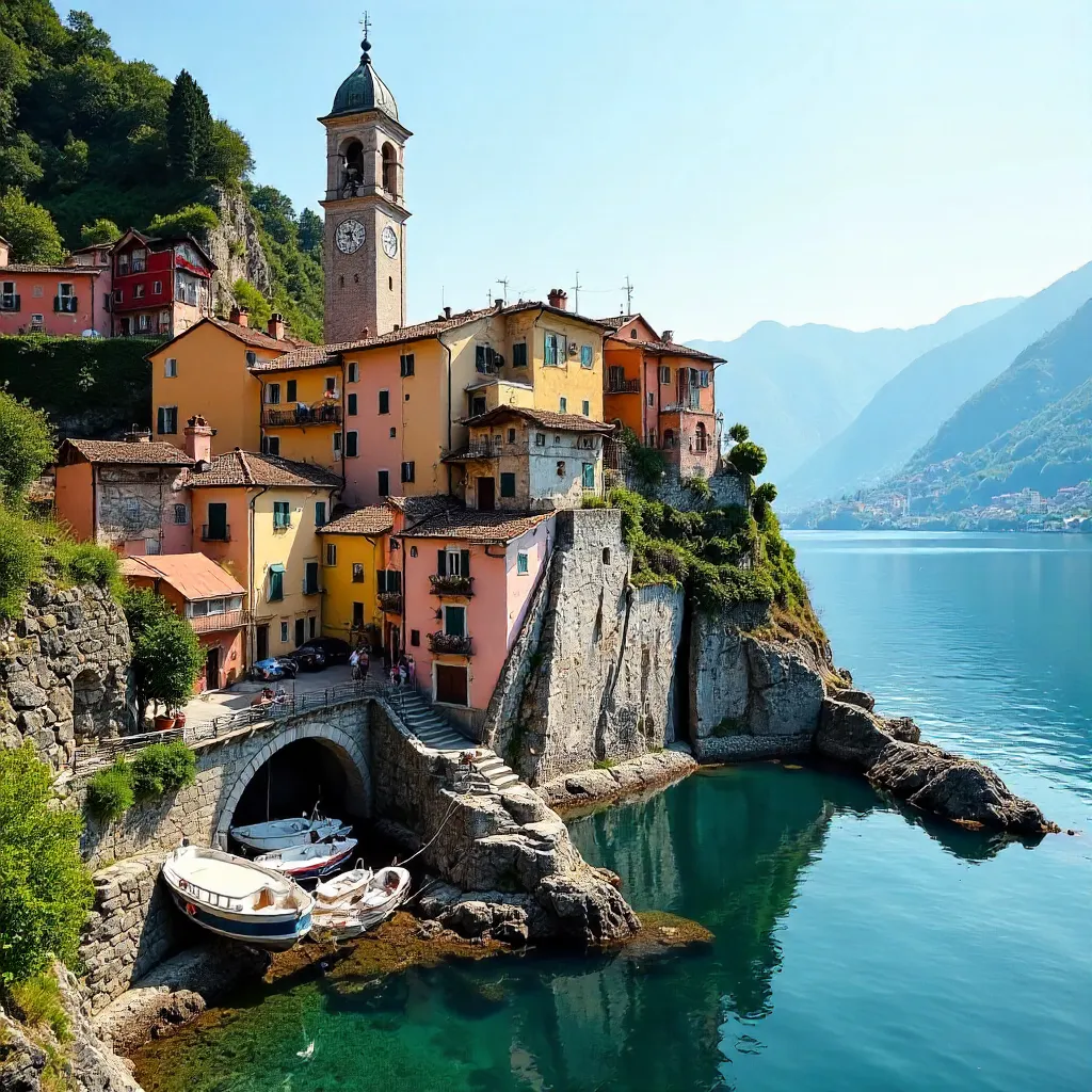 Bellano on Lake Como: Colorful hilltown and bell tower