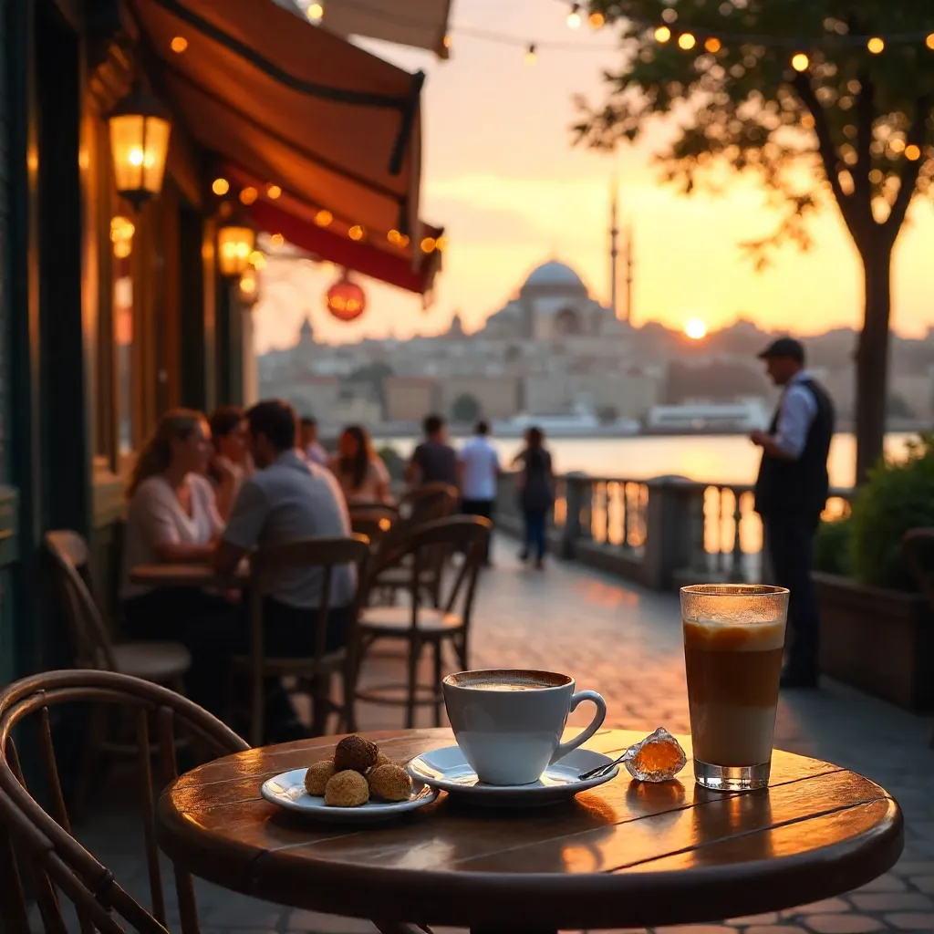Evening Istanbul Café: Turkish & Iced Coffee Moments