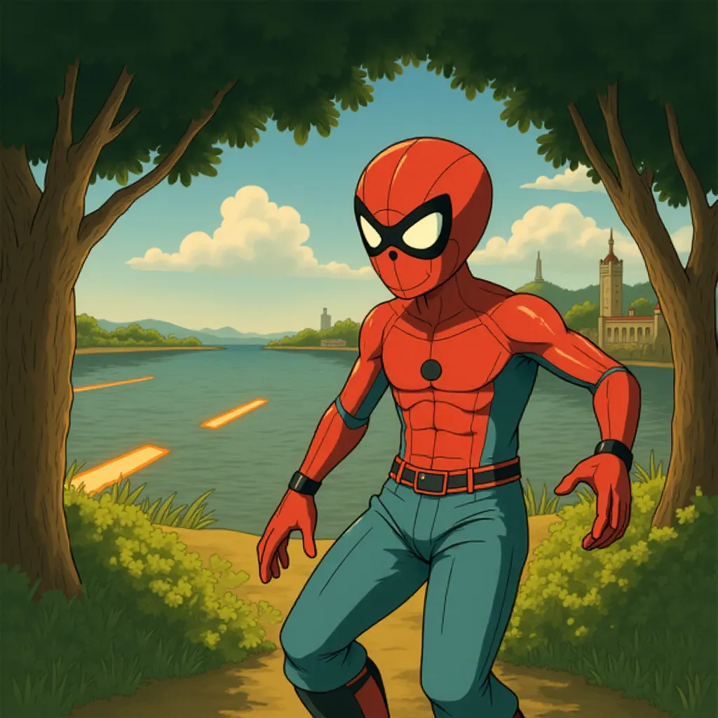 Tom Holland in Spider-Man: Homecoming (2017) - Anime style