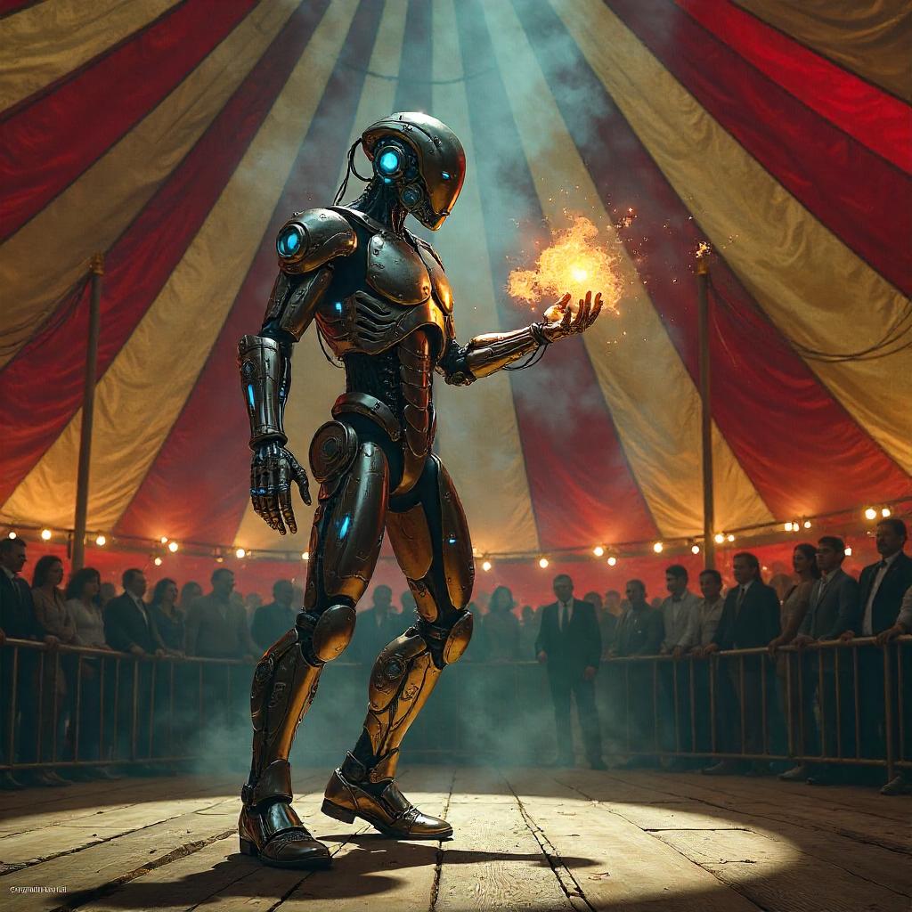 Cyborg Circus Tent Concept Art