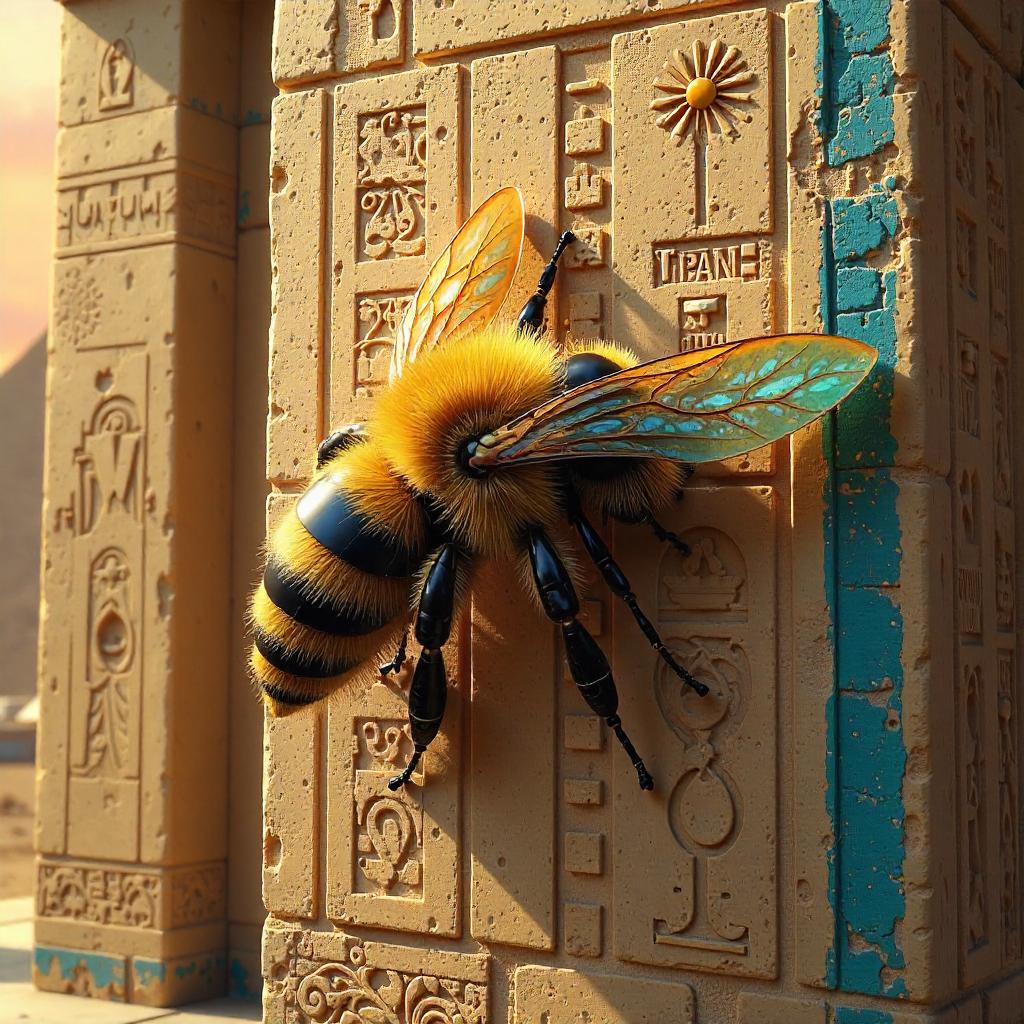 Bee in Ancient Egypt: Digital Relief
