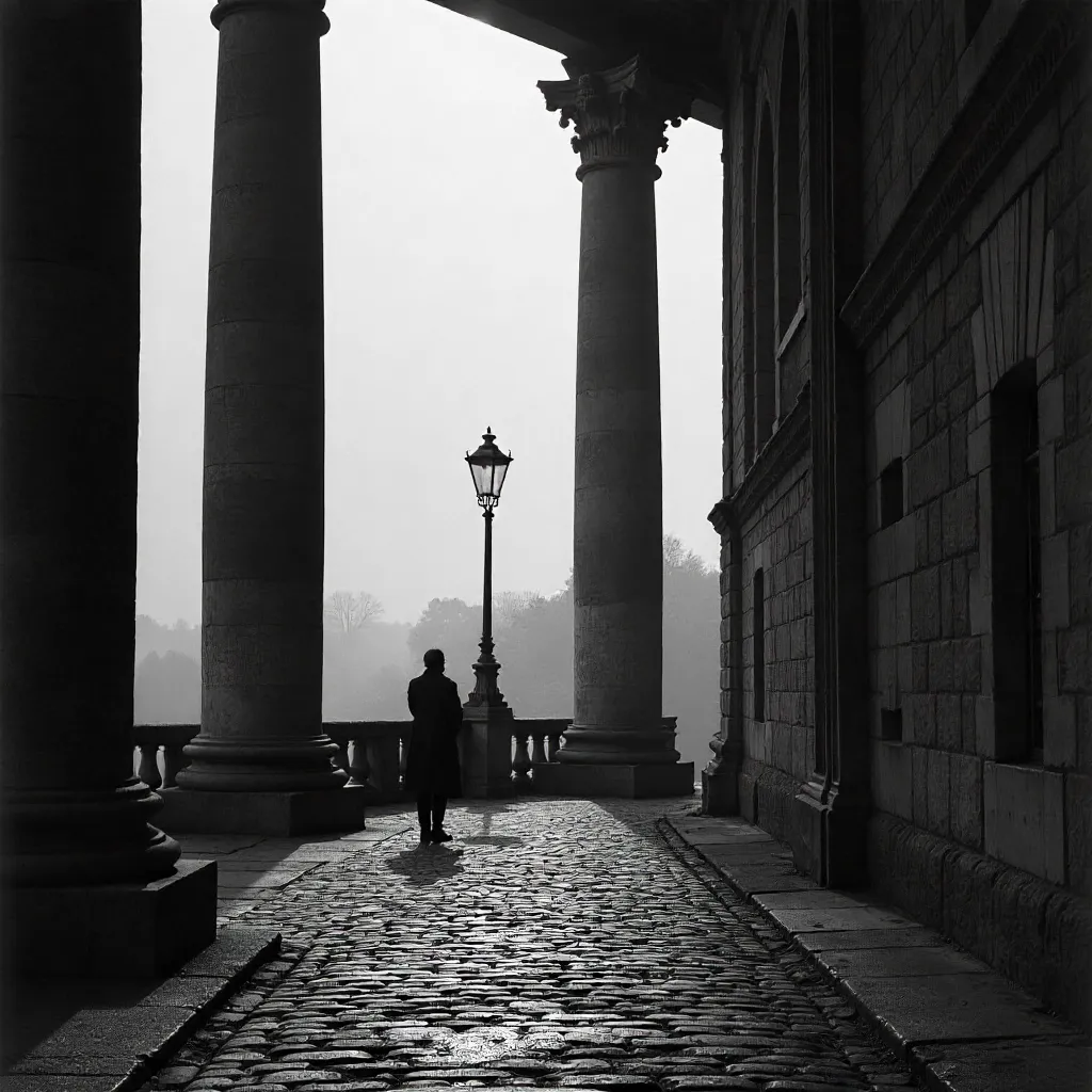 Silhouette on Nancy's Ancient Columns