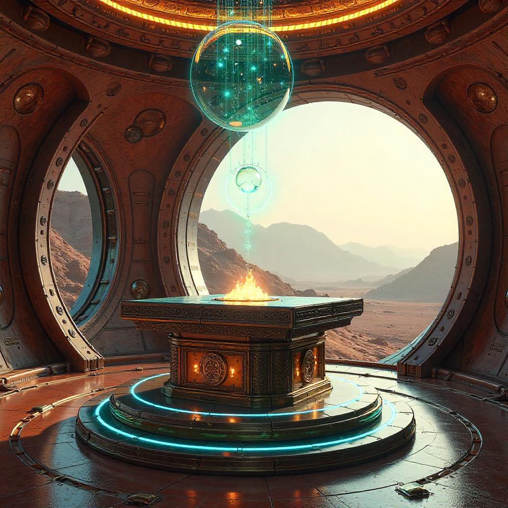 Altar at the Martian Base: Digital Art Communion