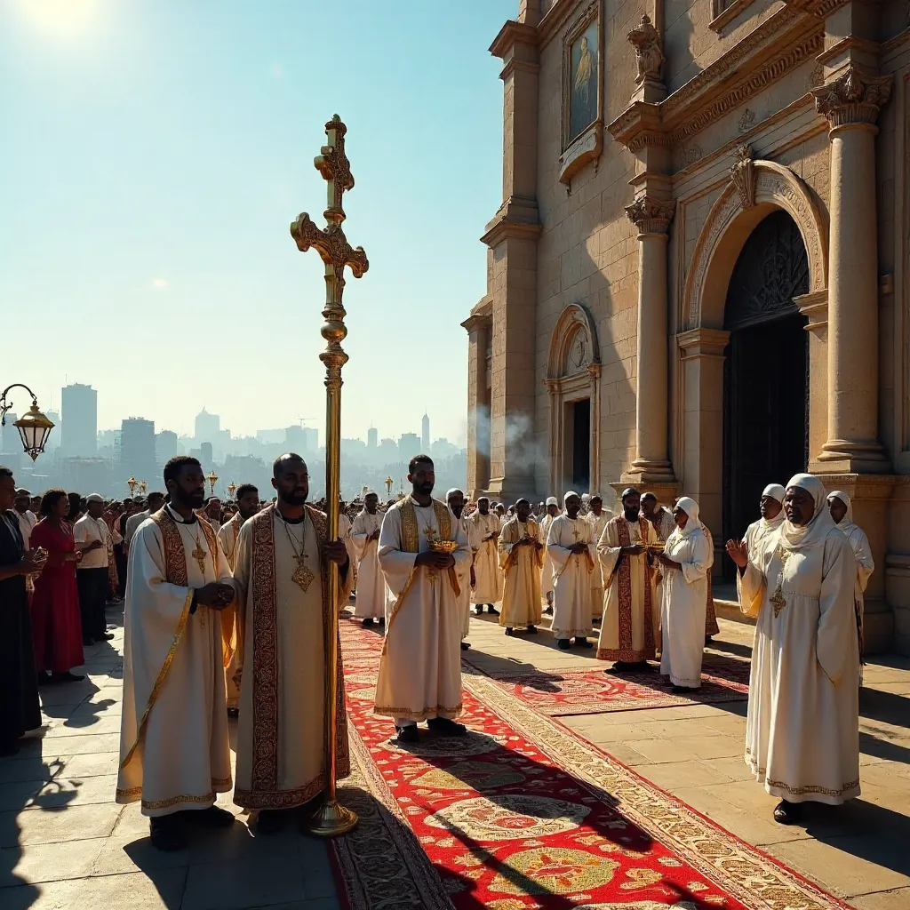 Orthodox Procession in Addis Ababa
