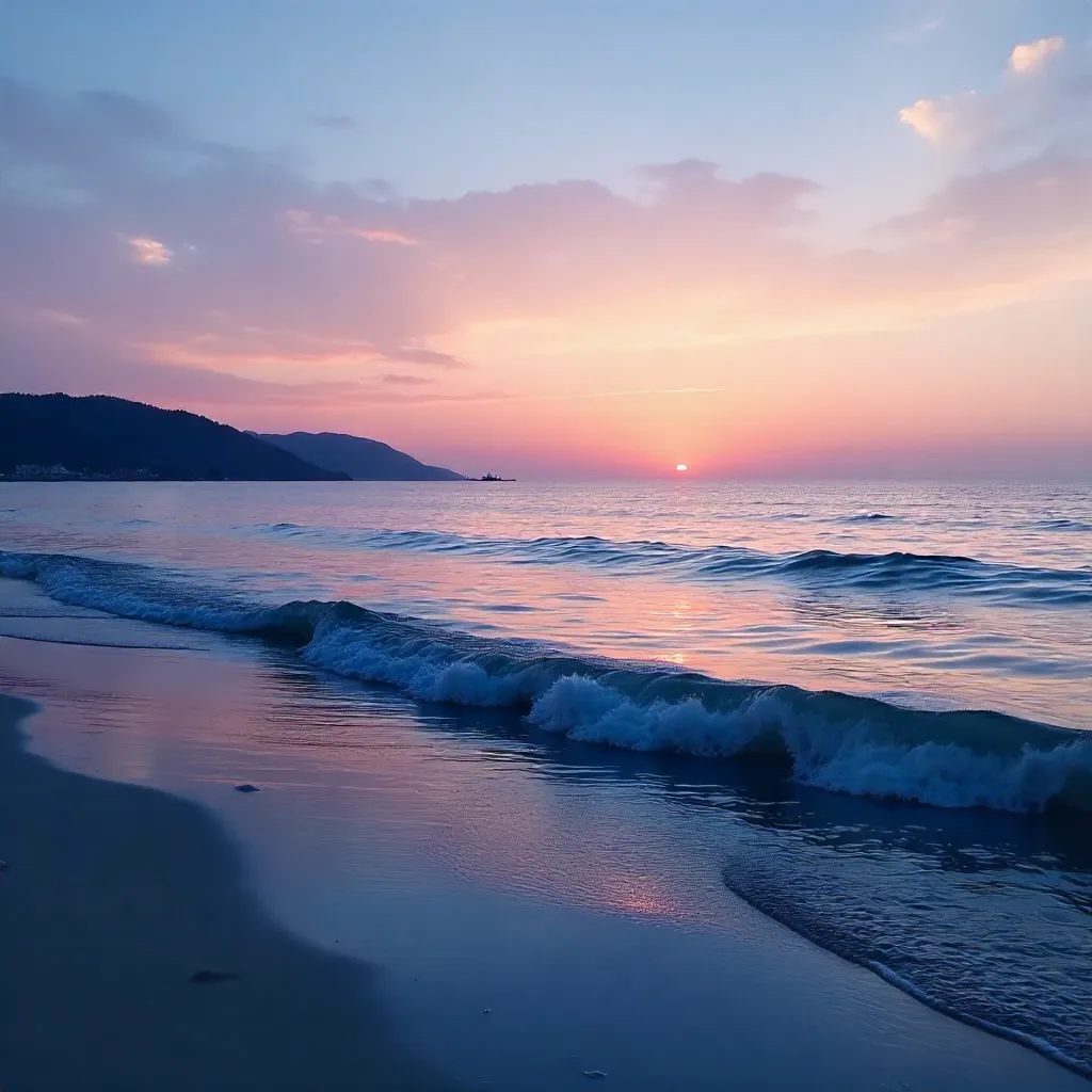 Twilight Serenity: Gentle Ocean Waves