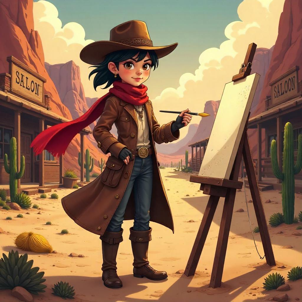 Anime Artist in the Wild West