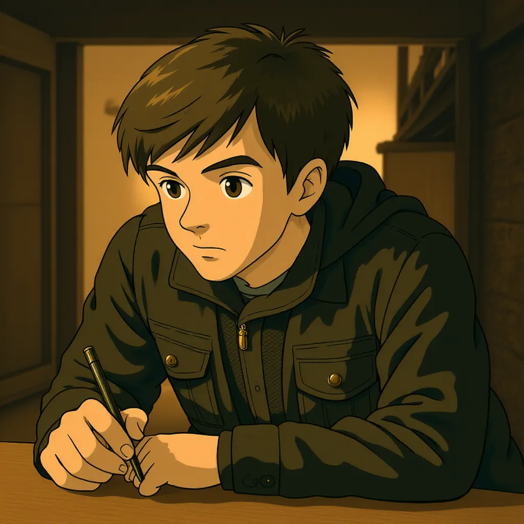 Josh Hutcherson in The Hunger Games: Mockingjay - Part 2 (2015) - Anime style