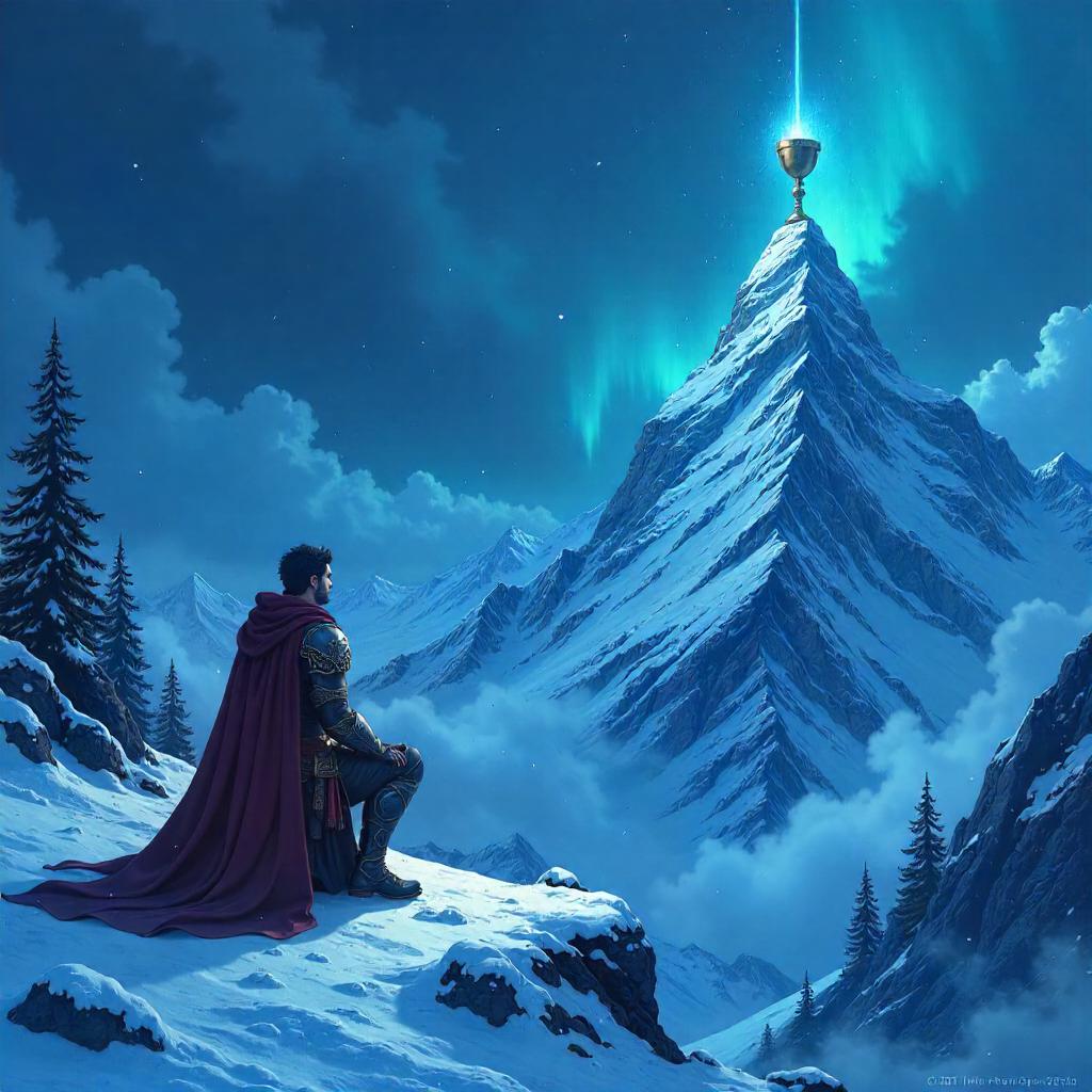 Holy Grail on a Snow-Crowned Summit