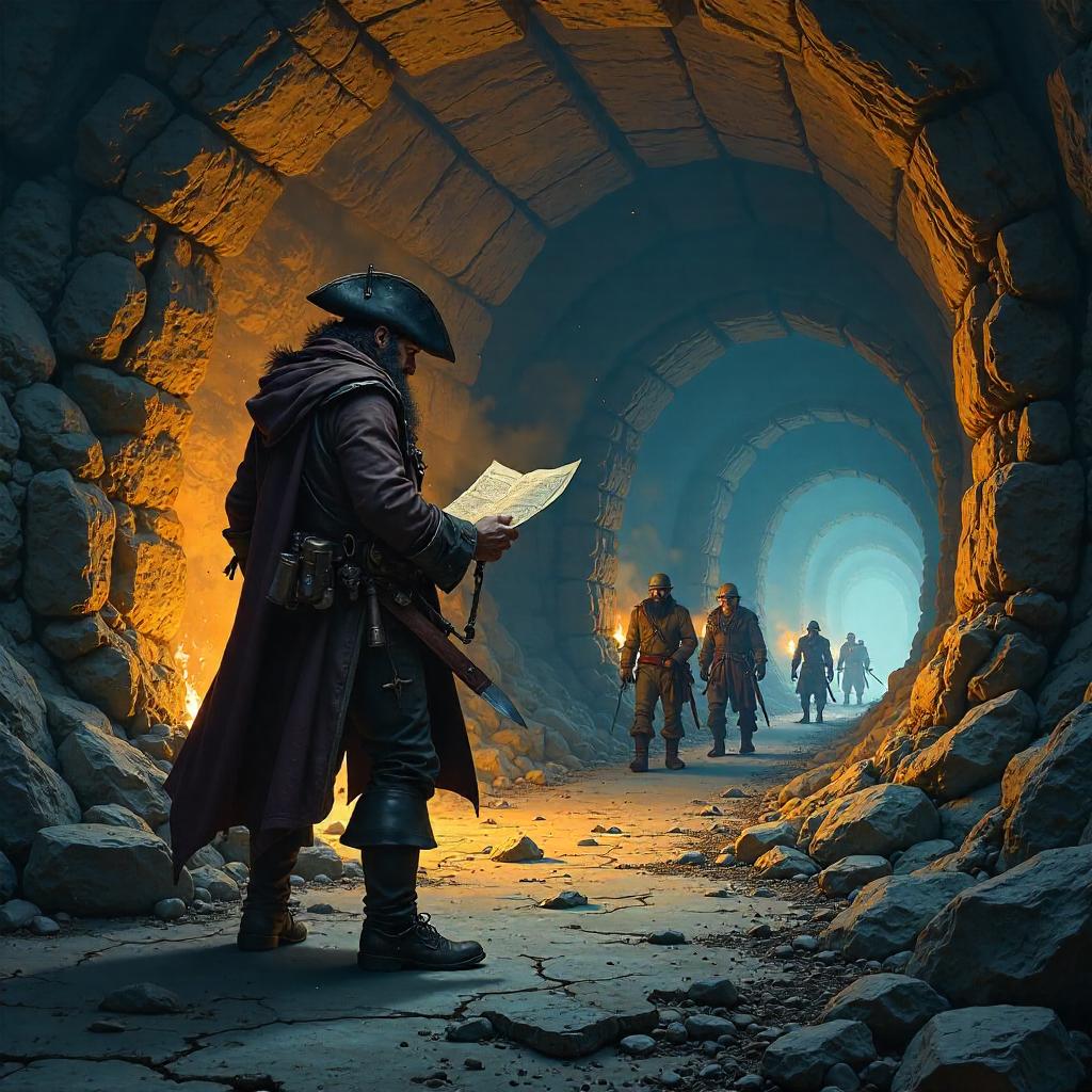 Pirate in a Dwarven Mine - Concept Art