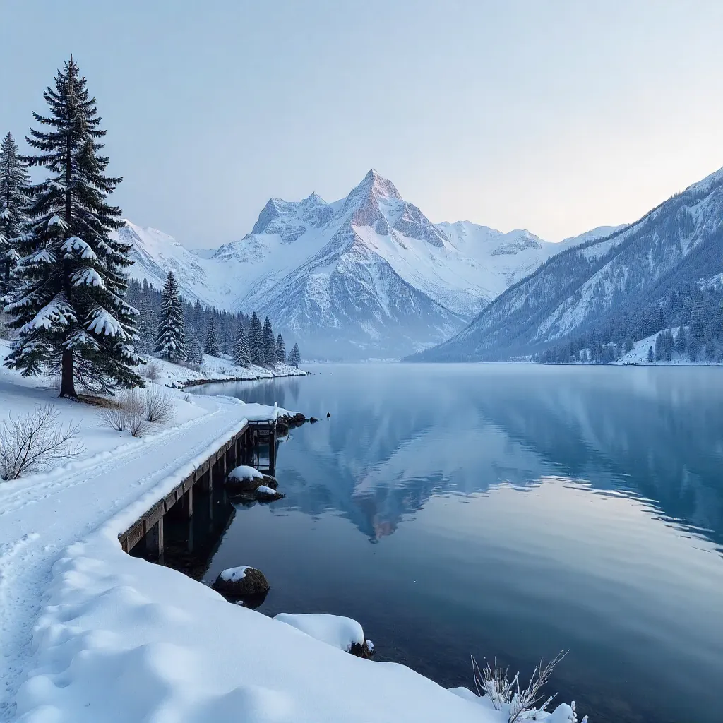 Winter Silence Over Lake Van, Türkiye